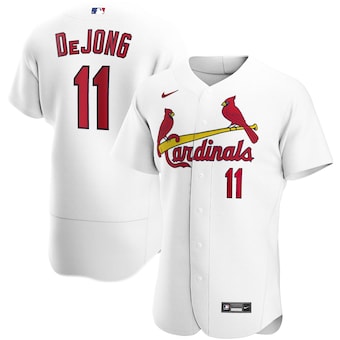 mens nike paul dejong white st louis cardinals home authenti